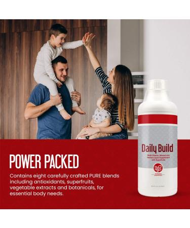 Pure Daily Build Liquid Multivitamin & Mineral Herbal Supplement - 32oz Bottle - Buy Online on GoSupps.com