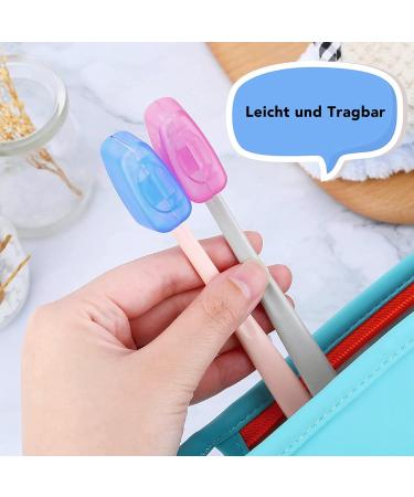 Catelves 10-Piece Travel Toothbrush Set with Protective Caps - 5 Color Options Available - Perfect for Travel and Hygiene - Buy Online on GoSupps.com