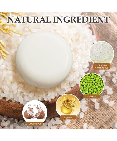 Rice Shampoo Bar - Solid Rice Water Soap for Hair Growth & Strength | Anti Hair Loss for Fine & Oily Hair | Cruelty-Free & Silicone Oil Free - Buy Online on GoSupps.com