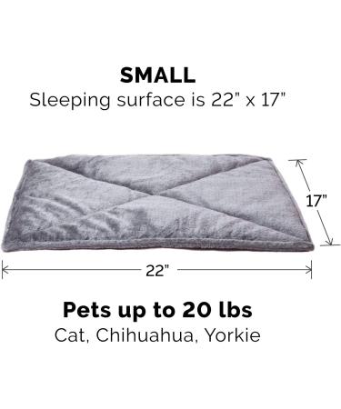 Furhaven Quilted Faux Fur Gray Small ThermaNAP Bed Pad for Dogs & Cats - Cozy Blankets, Self-Warming Bed Pads, Absorbent Towel Rugs & More - Buy Online on GoSupps.com
