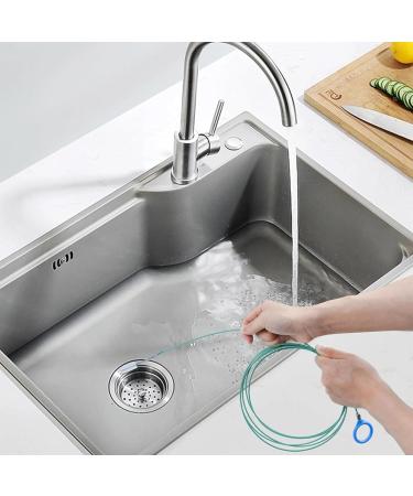 3m sink cleaning brush drain unblocker For Bathroom Shower Plug Hole Air Conditioning Pip drain snake cleaning around the hard-to-reach narrow pipes.(Green) - Buy Online on GoSupps.com