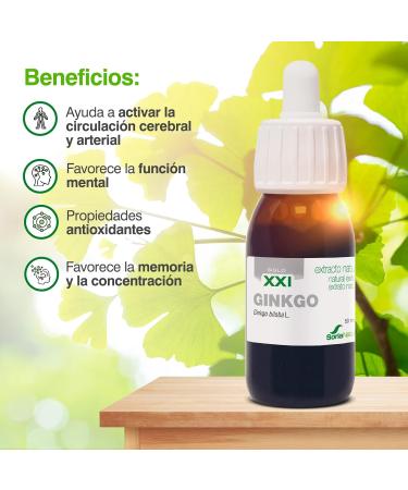 Soria Natural Ginkgo Biloba Extract 50ml - Pack of 1 | Powerful Natural Supplement - Buy Online on GoSupps.com