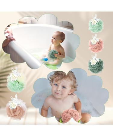 50 Set Bath Sponge Shower Bulk | Baby Shower Thank You Gift Cards | Exfoliating Mesh Pouf & Scrubber for Women | Ideal Guest Gift - Buy Online on GoSupps.com