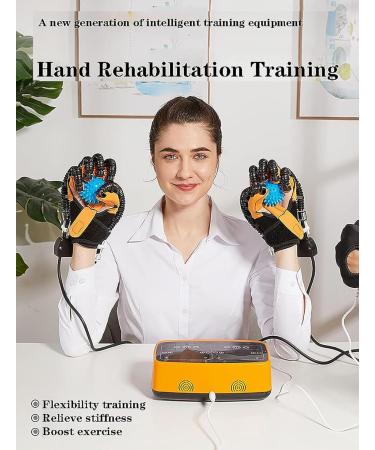 Rehabilitation Robot Gloves Finger Orthosis Two Hands Can Exercise At The Same Time rehabilitation Glove for Hemiplegia and Stroke Arthritis Patients(Size:M Color:Orange) Medium Orange - Buy Online on GoSupps.com