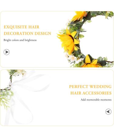 Beaupretty Wedding Garland Headband - Floral Headpiece for Bridal Elegance - Buy Online on GoSupps.com