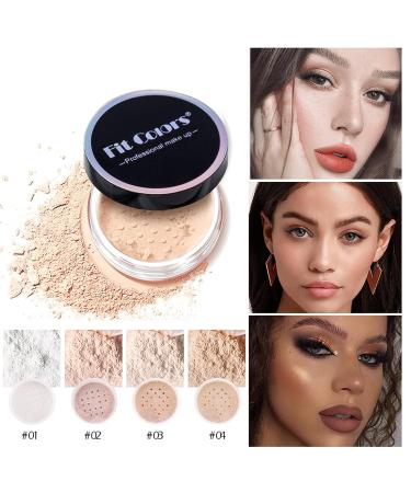 Oil Control Translucent Loose Face Powder - Lightweight Natural Finish - 0.35 Oz/10g (02 Pink) - Buy Online on GoSupps.com