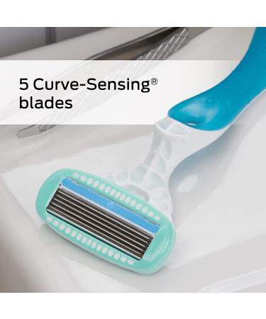 Schick Hydro Silk Sensitive Care Disposable Razors for Women - 9 Count, Pack of 3 (Green & White) - Buy Online on GoSupps.com