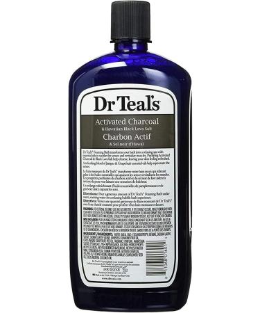 Dr Teal's Foaming Bath Combo Pack - Shea Butter & Almond Oil, Activated Charcoal with Hawaiian Black Lava Salt (68 fl oz) - Buy Online on GoSupps.com