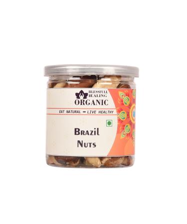 Blessfull Healing Organic Brazil Nuts 300 Gram Airtight Container (Packing May Vary)