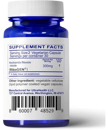 300mg Nicotinamide Riboside (NR) Capsules - Enteric Coated for Bioavailability - NAD Supplement - Ultra High Purity - NMN Alternative - Buy Online on GoSupps.com