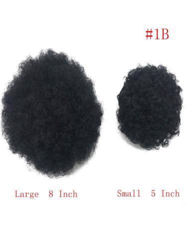 Buy Coolbers Afro Puff Drawstring Ponytail - Small #1B Synthetic Kinky Curly Hair Bun Extensions for International Shipping - Buy Online on GoSupps.com