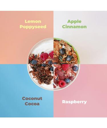 GoKeto BIO Keto Granola Apple Cinnamon 290g Low Carb Keto Muesli for a delicious keto breakfast with coconut chips nuts fruits sunflower seeds & pumpkin seeds vegan glutenfree - Buy Online on GoSupps.com