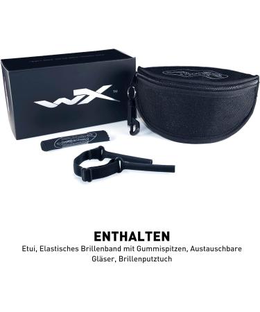 Wiley X WX Rogue Comm Sunglasses for Men | Tactical Military & Outdoor Eyewear | 100% UVA/UVB Protection | Matt Black Frame | Perfect for Cycling Hiking Fishing Airsoft & More - Buy Online on GoSupps.com