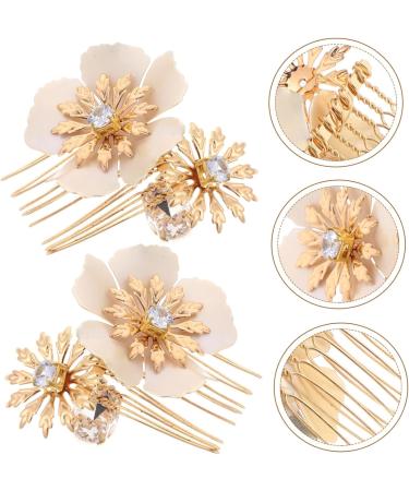 Didiseaon 1 Pair wedding hair accessories wedding grace hair comb headgear rhinestones hair combs for wedding hair combs for women accessories fine hair rhinestone hair comb hair Hair up - Buy Online on GoSupps.com