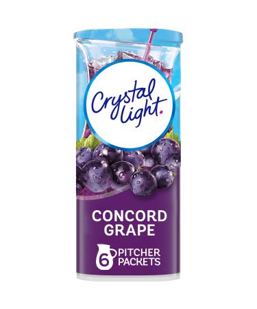 Crystal Light Sugar-Free Concord Grape Low Calories Powdered Drink Mix 6 Count Pitcher Packets 6 Count (Pack of 1)