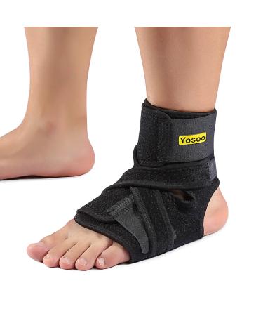 Yosoo Health Gear Yosoo Ankle Brace - Breathable Neoprene Adjustable Compression Ankle Support stabilizer for Ankle Sprain Tendons One Size Black