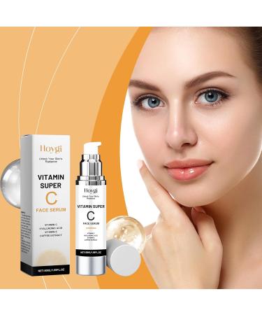 Super Vitamin C Face Serum Moisturising & Brightening Vitamin C Serum Dark Spot Corrector Anti Aging Wrinkles and Smoothes Skin Texture Facial Serum - Buy Online on GoSupps.com