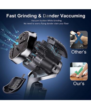 Professional Rechargeable Electric Callus Remover with Vacuum - Waterproof Pedicure Tools Kit for Foot Care - Includes 3 Heads, 2 Speeds, LCD Display - Black - Buy Online on GoSupps.com