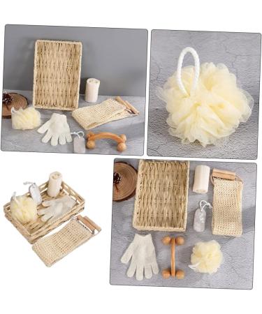 Healeved 2 Sets Bath Flower and Skincare Set for Women - Skin Cleaning Scrubbers, Foot Scrubbing Tool, and Body Clean Tool - 2pcs 30x20cmx2pcs - Buy Online on GoSupps.com