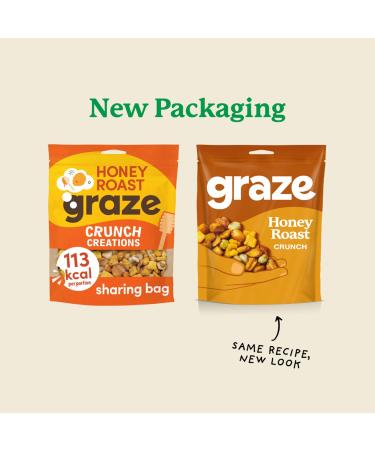 Graze Healthy Snacks - Honey Roast Crunch Mixed Sharing Snacks 100g - Buy Online on GoSupps.com