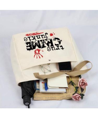 Funny Detective Canvas Tote for True Crime Lovers | Unique Gifts for Crime Junkies | TOBGBE - Buy Online on GoSupps.com