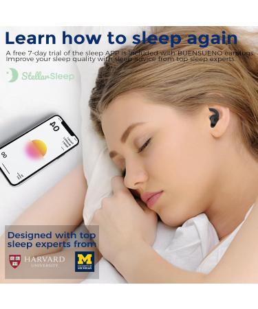 Buy BUENSUENO Silicone Ear Plugs for Sleeping - Noise Cancelling & Washable 2 Pairs for Sleep Travel Study (Black - Buy Online on GoSupps.com