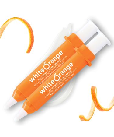 White Orange Only Vitamin C Serum Made with White Part of Orange Anti Aging Serum THDA Hyaluronic Acid Vitamin E OrangeStem Hydrating & Brightening Serum for Dark Spots Fine Lines & Wrinkles 2PK