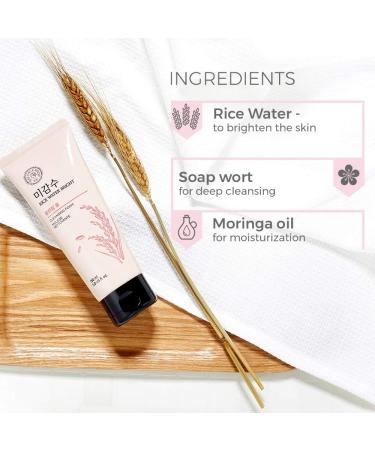 THE FACE SHOP RICE WATER BRIGHT Mousse nettoyante 150ml (Mousse nettoyante) - Buy Online on GoSupps.com