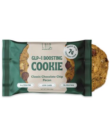 ChipMonk GLP-1 Boosting Cookies - Chocolate Chip Pecan (12 Pack) Low Carb Gluten-Free High Protein Healthy GLP-1 Boosting Sweet Snack with 7g Protein and 7g Dietary Fiber - Buy Online on GoSupps.com