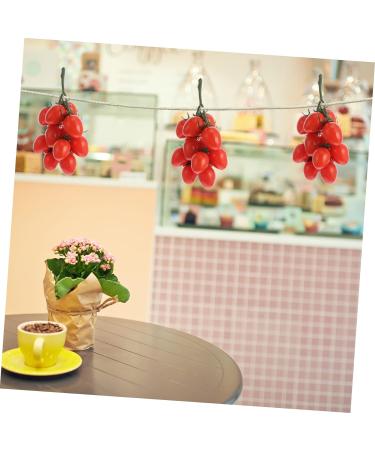 HOMSFOU 10pcs Vine Tomatoes Fake Tomato Decor Christmas Decorations Decorative Artificial Fruits Fake Fruit Home Wedding Decor Artificial Tomato Dinner Party Red Tomato Plastic Miniature Redx10pcs 12X20CMx10pcs - Buy Online on GoSupps.com