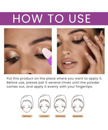 Highlight Patting Powder Highlighter Powder Stick Makeup | Brightening Face Body Hair Makeup Stick Highlight Patting Powder White - Buy Online on GoSupps.com