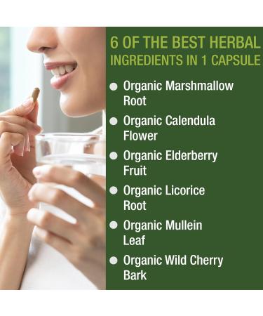 USDA Organic Lung Detox For Smokers And Non Smokers with 6 Top Ingredients. Mullein Leaf Marshmallow Root Calendula. Lungs Cleanse For Better Respiratory Health. Lung Support Capsules Supplement - Buy Online on GoSupps.com