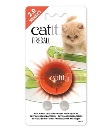Catit Senses 2.0 Circuit, Interactive Cat Toys Fireball Cat Ball Toy Standard Packaging