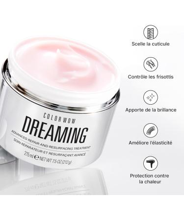 COLOR WOW Dreaming Advanced Repair & Resurfacing Treatment | Soin Coiffant pour Cheveux Secs et Ab m s sans Frisottis | 215 ml - Buy Online on GoSupps.com