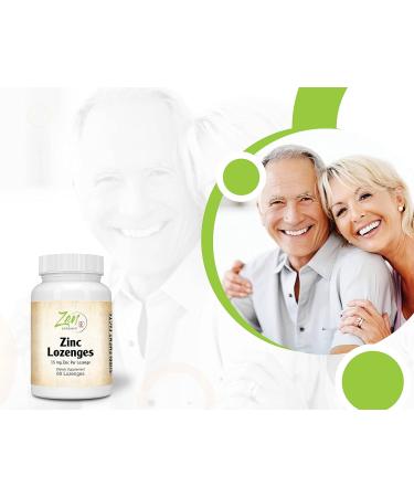 Zen Supplements Zinc Lozenges 15mg - Immune Support Antioxidant Supplement | 60-Lozenge Pack - Buy Online on GoSupps.com