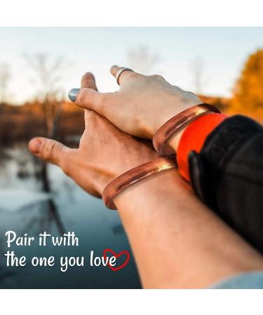 Copper Bracelet for Arthritis Relief - Pure Solid Copper for Joint Pain, Inflammation, Skin Allergies - Men & Women (Set of 2) - Buy Online on GoSupps.com