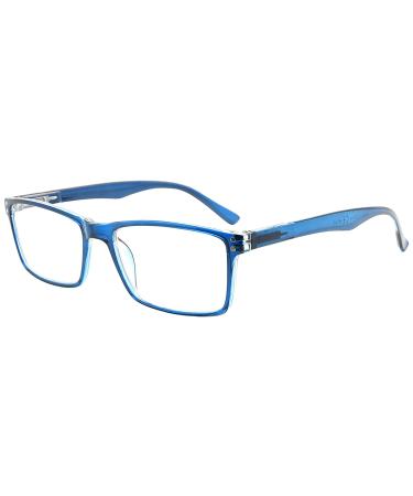 Eyekepper Stylish Reader Quality Spring Hinges Reading Glasses Blue +1.0