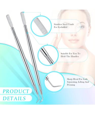 Chumia Eyelash Lift Perm Tool Set - 2 Stainless Steel Lash Separator Rods for Perming Tinting & Curling | Eyelash & Eyebrow Supplies - Buy Online on GoSupps.com