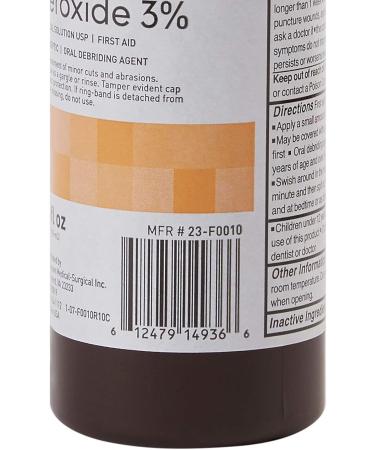 McKesson Antiseptic Hydrogen Peroxide 3% 4oz Bottle - Pack of 24 - Buy Online on GoSupps.com