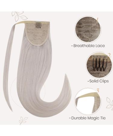 Buy Hetto Real Hair Braid & Ponytail Extensions - Remy #60 Platinum Blonde - 35cm 70g - Hot Sales Product for Luxurious Hair Recovery - Buy Online on GoSupps.com