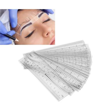 20PCS Eyebrow Stencil Measurement Ruler Bendable and Flexible Eyebrow Microshaping Ruler Eyebrow Design Ruler for Home and Travel - Buy Online on GoSupps.com