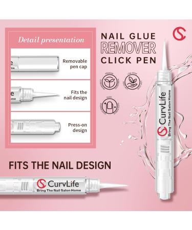 10g Semi Solid Nail Glue Gel & 5ml Remover Pen - No UV Needed Ideal for Press On Nails | Click&Remove Solution - Buy Online on GoSupps.com