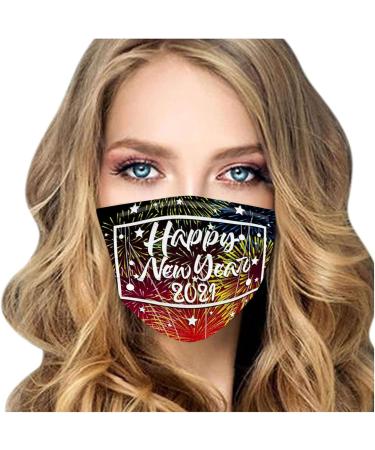 50PCS Disposable Face_Mask for Women Adult Man Red Candy Cane Tree Santa Print Design Face_Mask 3Layer Breathable Protection Layer Adjustable_Masks with Nose Clip and Ear Loops - Buy Online on GoSupps.com
