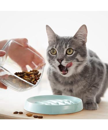 2 Pack Fishbone Cat Slow Feeder Bowl - Interactive Puzzle Dish for Slow Eating, Anti-Gulping Pet Bowl to Prevent Bloat & Indigestion - Buy Online on GoSupps.com
