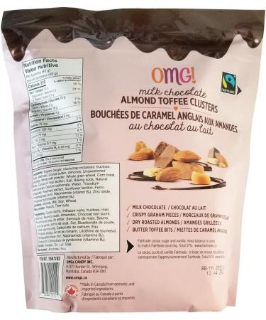 OMG! Milk Chocolate Almond Toffee Clusters 24 oz. 680g - Buy Online on GoSupps.com