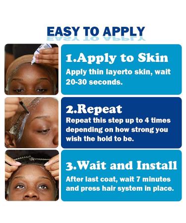 Wig Glue 2.68oz - Super Bold Hold, Waterproof Lace Front Adhesive - 2 Bottles for Front Lace Wig - Transparent, Long-lasting Formula - Buy Online on GoSupps.com