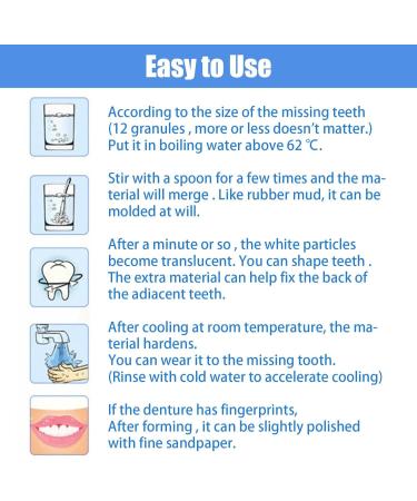 INBOLM Temporary Tooth Filling Repair Kit - DIY Moldable False Teeth Repair Granules - Buy Online on GoSupps.com