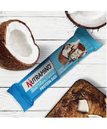 Sweet coconut flavour high protein bar (12x 55g bars) 18g of protein in each bar. On-the-go protein snack. Low sugar protein bar. Increase muscle mass. Great taste palm oil free. - Buy Online on GoSupps.com