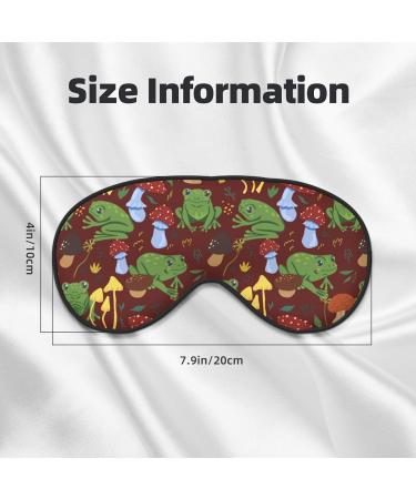 Frogs and Mushrooms Sleep Mask | Adjustable Double-Sided Eye Mask | Soft Sleep Covers for Relaxation & Eye Edema Relief - International Shipping Available - Buy Online on GoSupps.com