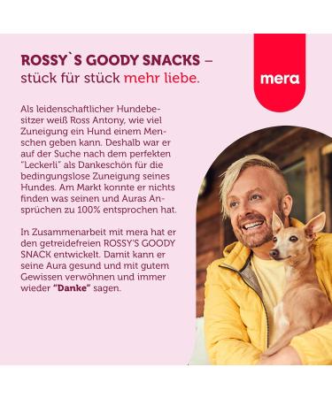 Mera Ross Antony Goody Snack for Small Dogs - Grain-Free Turkey & Potato Treats (800g) - Natural Beetroot Dog Biscuits - Buy Online on GoSupps.com